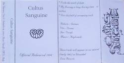 Cultus Sanguine : Official Rehearsal 1994